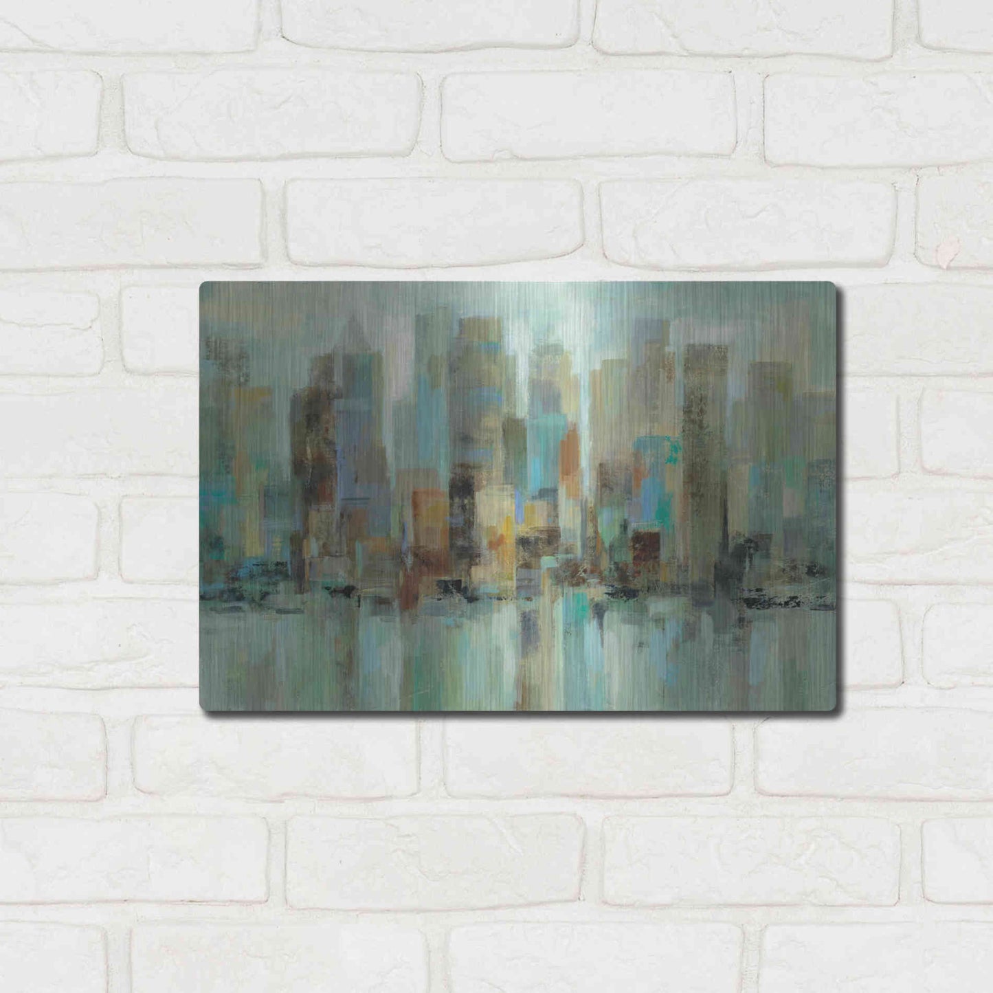 Luxe Metal Art 'Morning Reflections' by Silvia Vassileva, Metal Wall Art,16x12