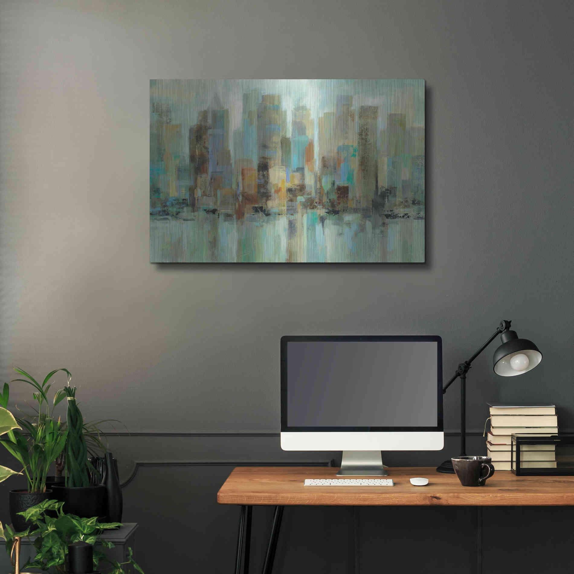 Luxe Metal Art 'Morning Reflections' by Silvia Vassileva, Metal Wall Art,36x24