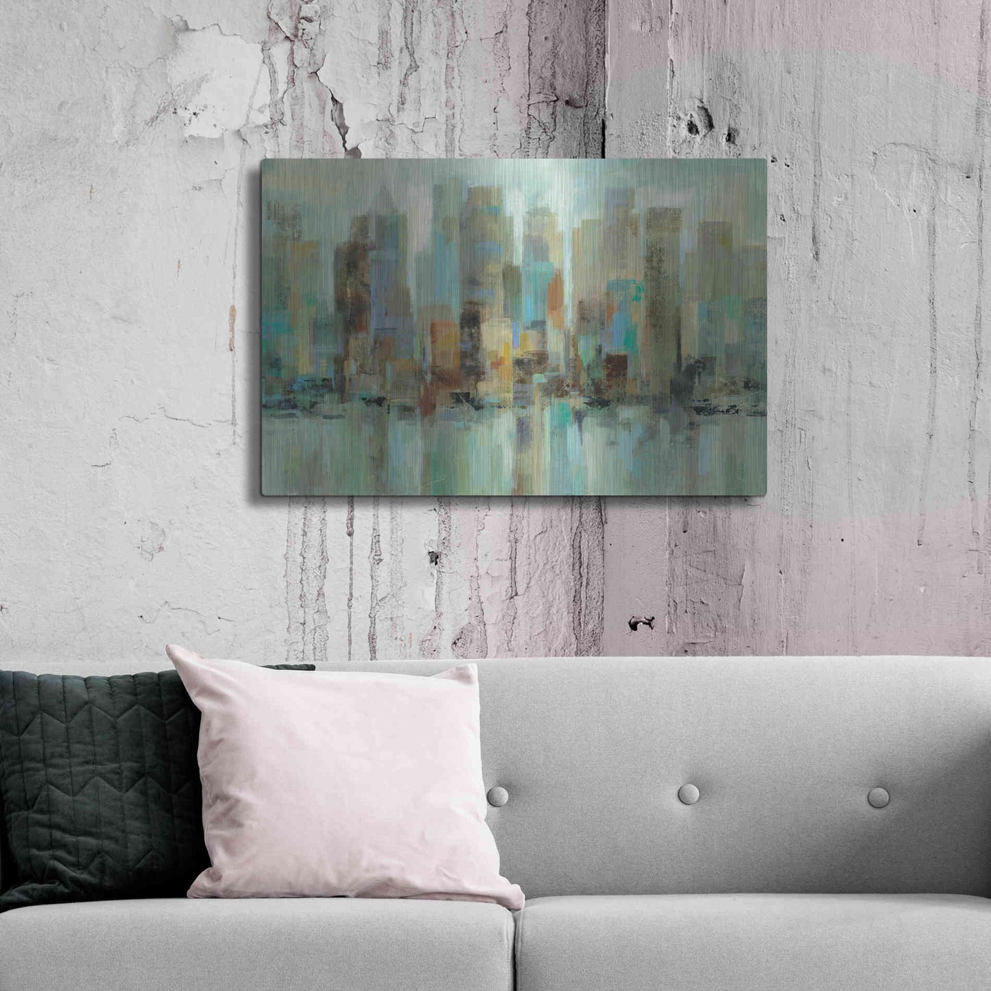 Luxe Metal Art 'Morning Reflections' by Silvia Vassileva, Metal Wall Art,36x24