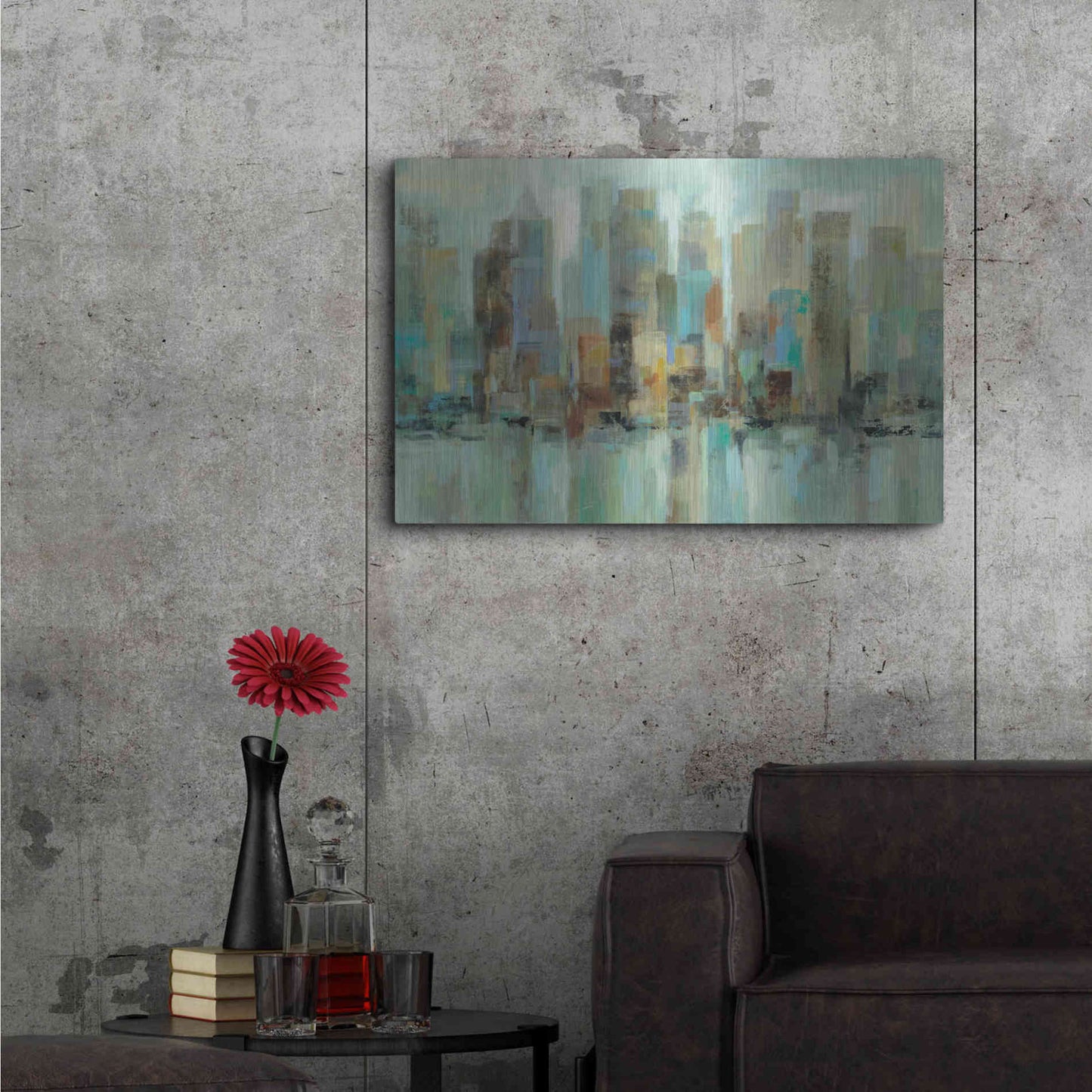 Luxe Metal Art 'Morning Reflections' by Silvia Vassileva, Metal Wall Art,36x24