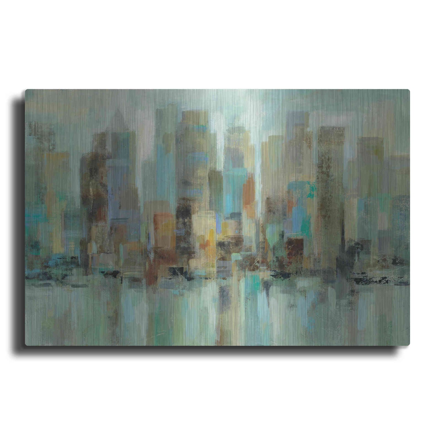 Luxe Metal Art 'Morning Reflections' by Silvia Vassileva, Metal Wall Art