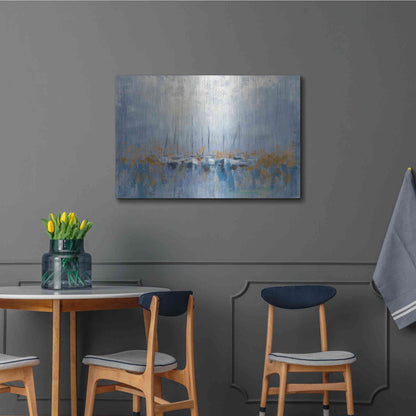 Luxe Metal Art 'Boats in the Harbor' by Silvia Vassileva, Metal Wall Art,36x24