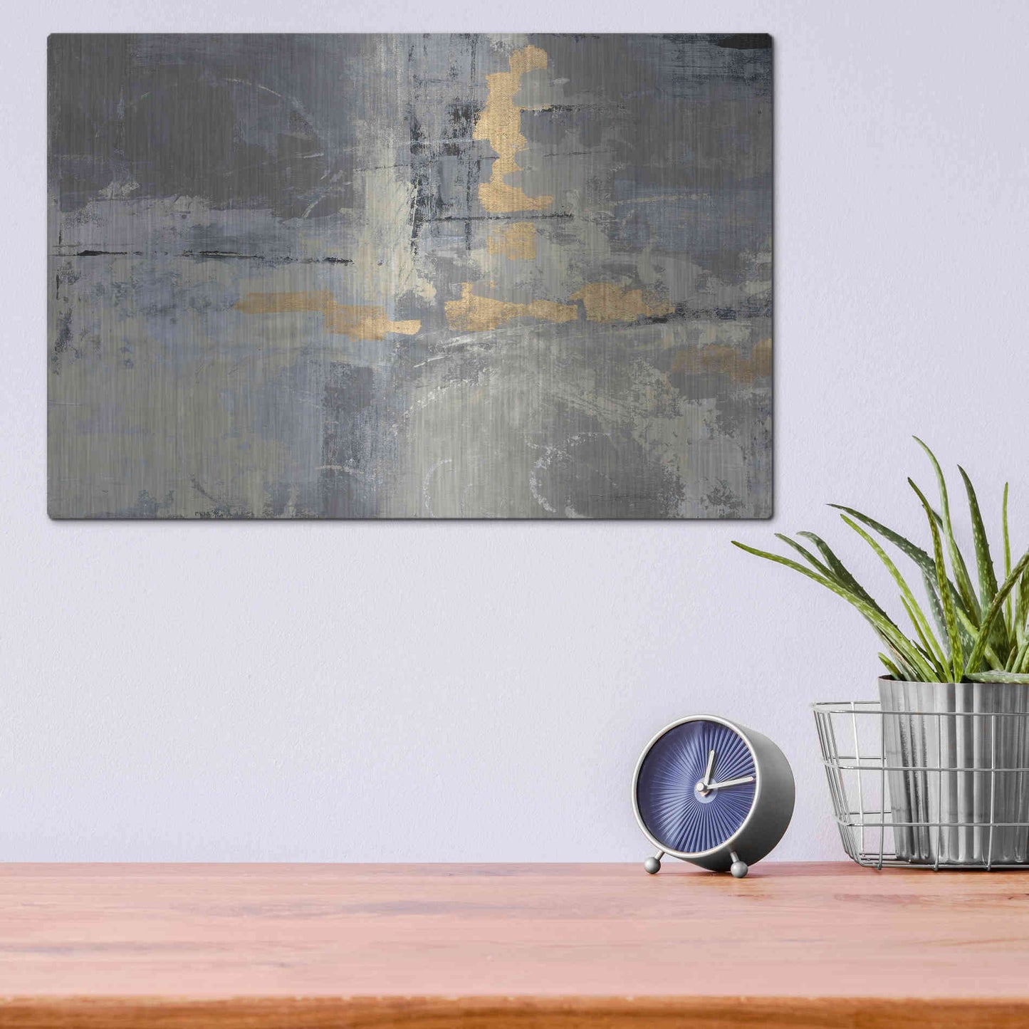 Luxe Metal Art 'Missing You' by Silvia Vassileva, Metal Wall Art,16x12