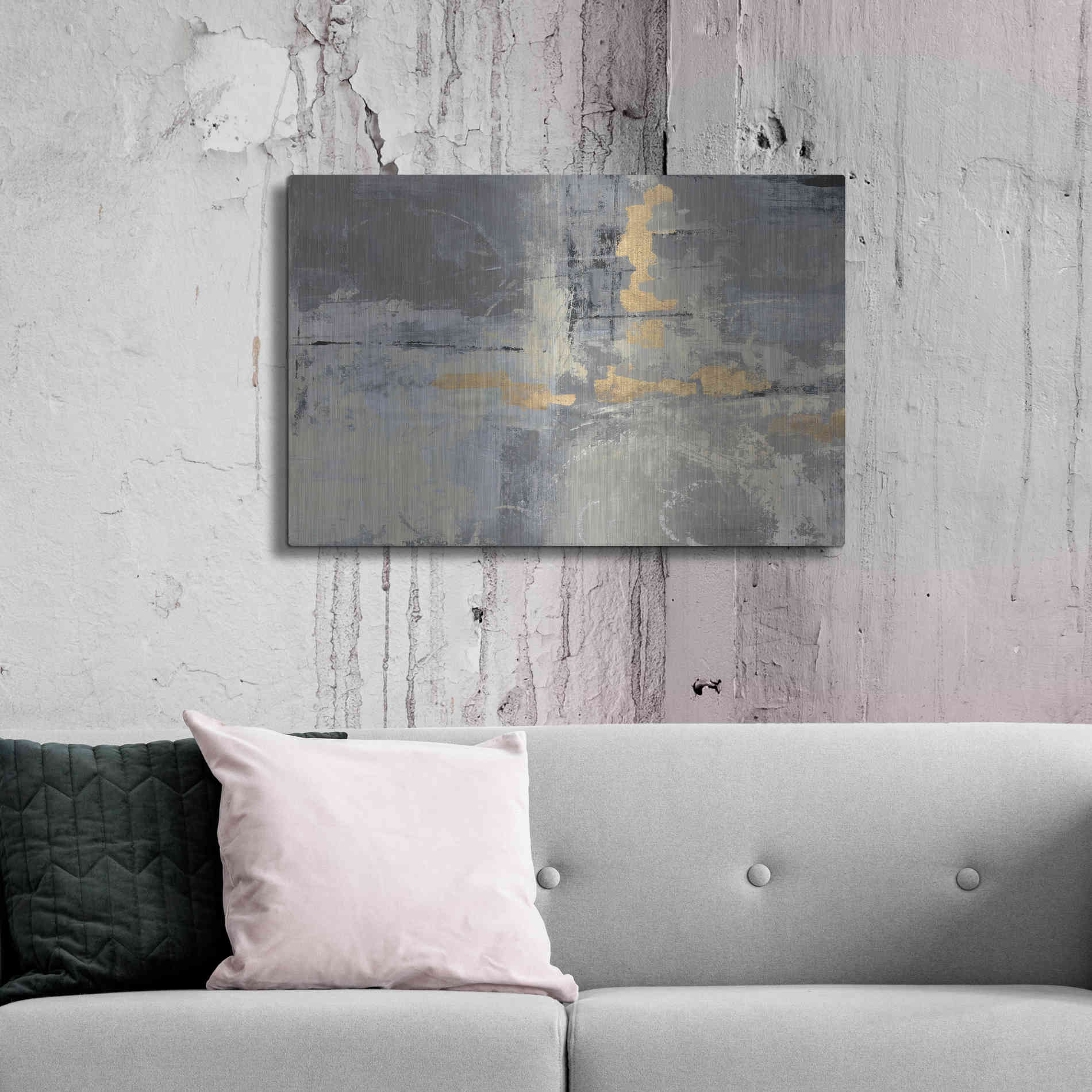 Luxe Metal Art 'Missing You' by Silvia Vassileva, Metal Wall Art,36x24