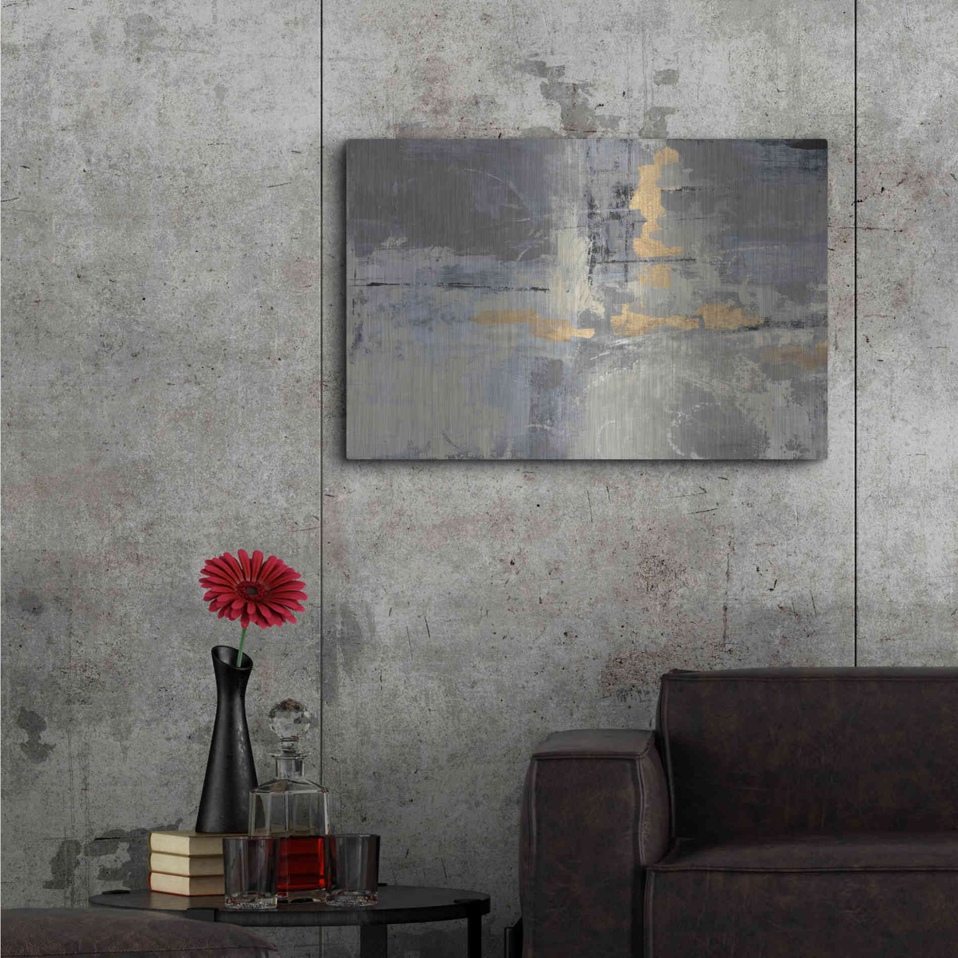 Luxe Metal Art 'Missing You' by Silvia Vassileva, Metal Wall Art,36x24