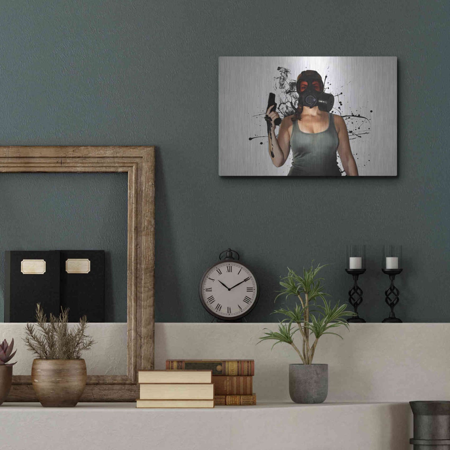 Luxe Metal Art 'Bellatrix' by Nicklas Gustafsson, Metal Wall Art,16x12