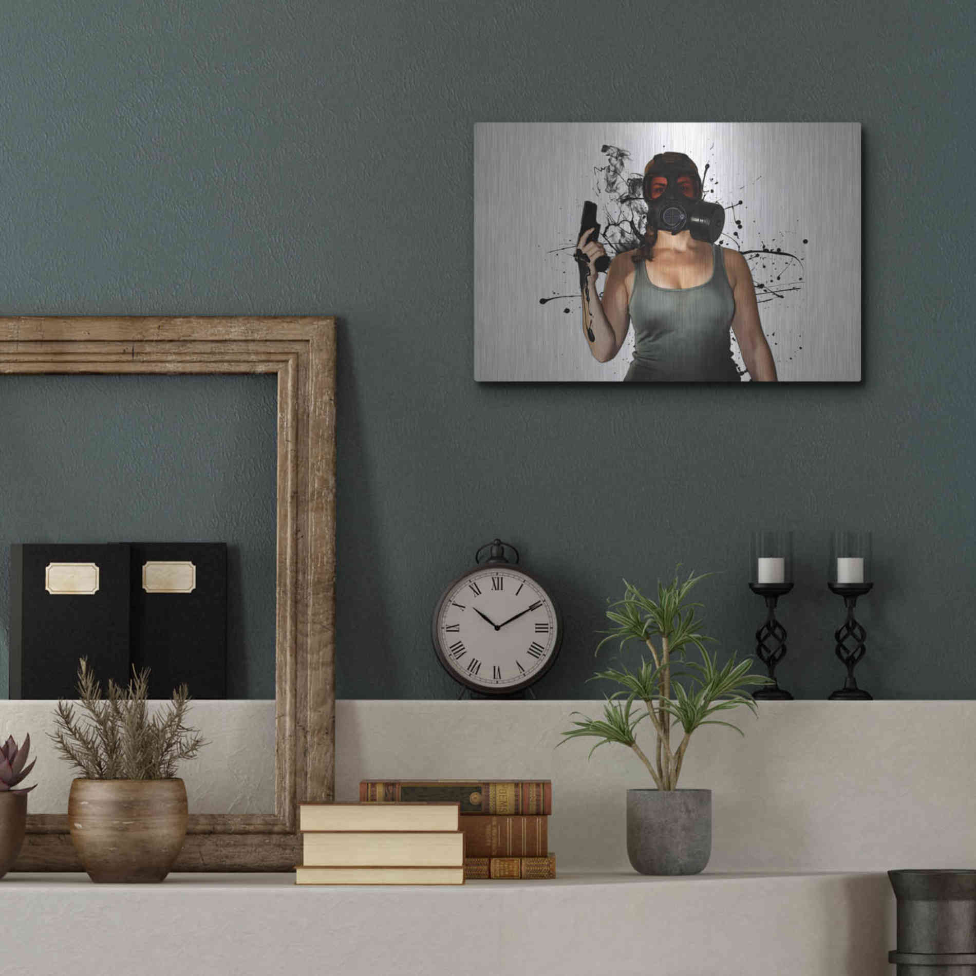 Luxe Metal Art 'Bellatrix' by Nicklas Gustafsson, Metal Wall Art,16x12