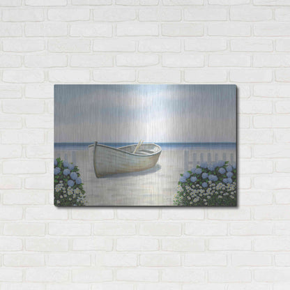 Luxe Metal Art 'Beach Days I' by James Wiens, Metal Wall Art,36x24