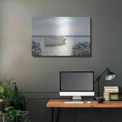 Luxe Metal Art 'Beach Days I' by James Wiens, Metal Wall Art,36x24