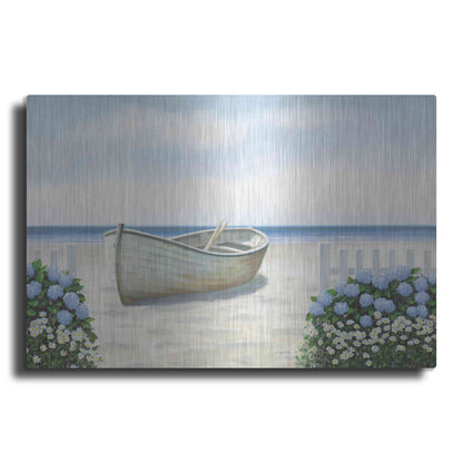 Luxe Metal Art 'Beach Days I' by James Wiens, Metal Wall Art