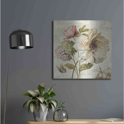 Luxe Metal Art 'Marche de Fleurs' by Lisa Audit, Metal Wall Art,,24x24