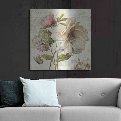 Luxe Metal Art 'Marche de Fleurs' by Lisa Audit, Metal Wall Art,,36x36