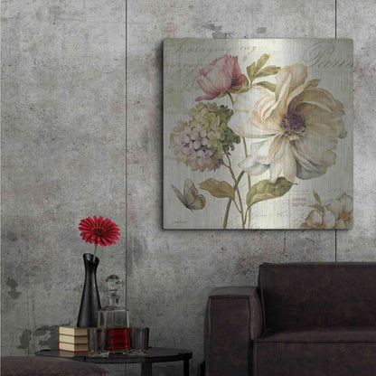 Luxe Metal Art 'Marche de Fleurs' by Lisa Audit, Metal Wall Art,,36x36