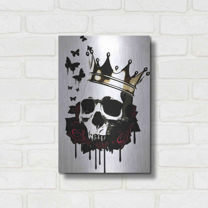 Luxe Metal Art 'El Rey de la Muerte' by Nicklas Gustafsson, Metal Wall Art,12x16