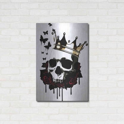 Luxe Metal Art 'El Rey de la Muerte' by Nicklas Gustafsson, Metal Wall Art,24x36