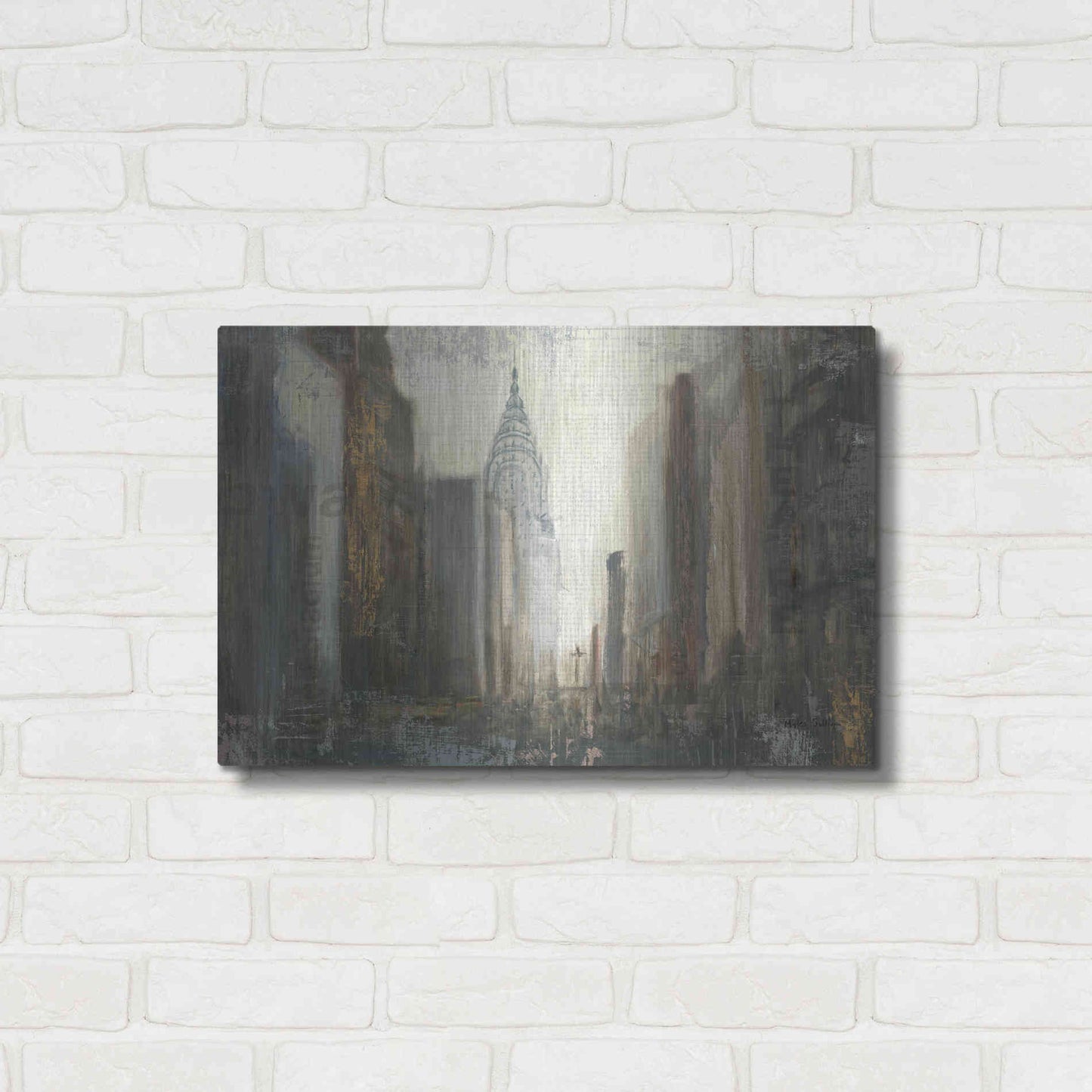 Luxe Metal Art 'Urban Movement' by Myles Sullivan, Metal Wall Art,24x16