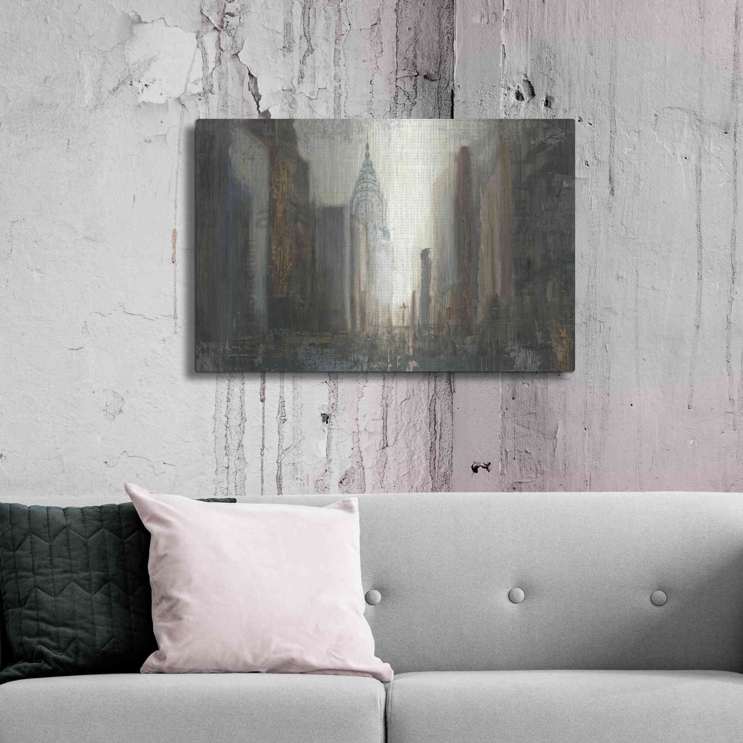 Luxe Metal Art 'Urban Movement' by Myles Sullivan, Metal Wall Art,36x24