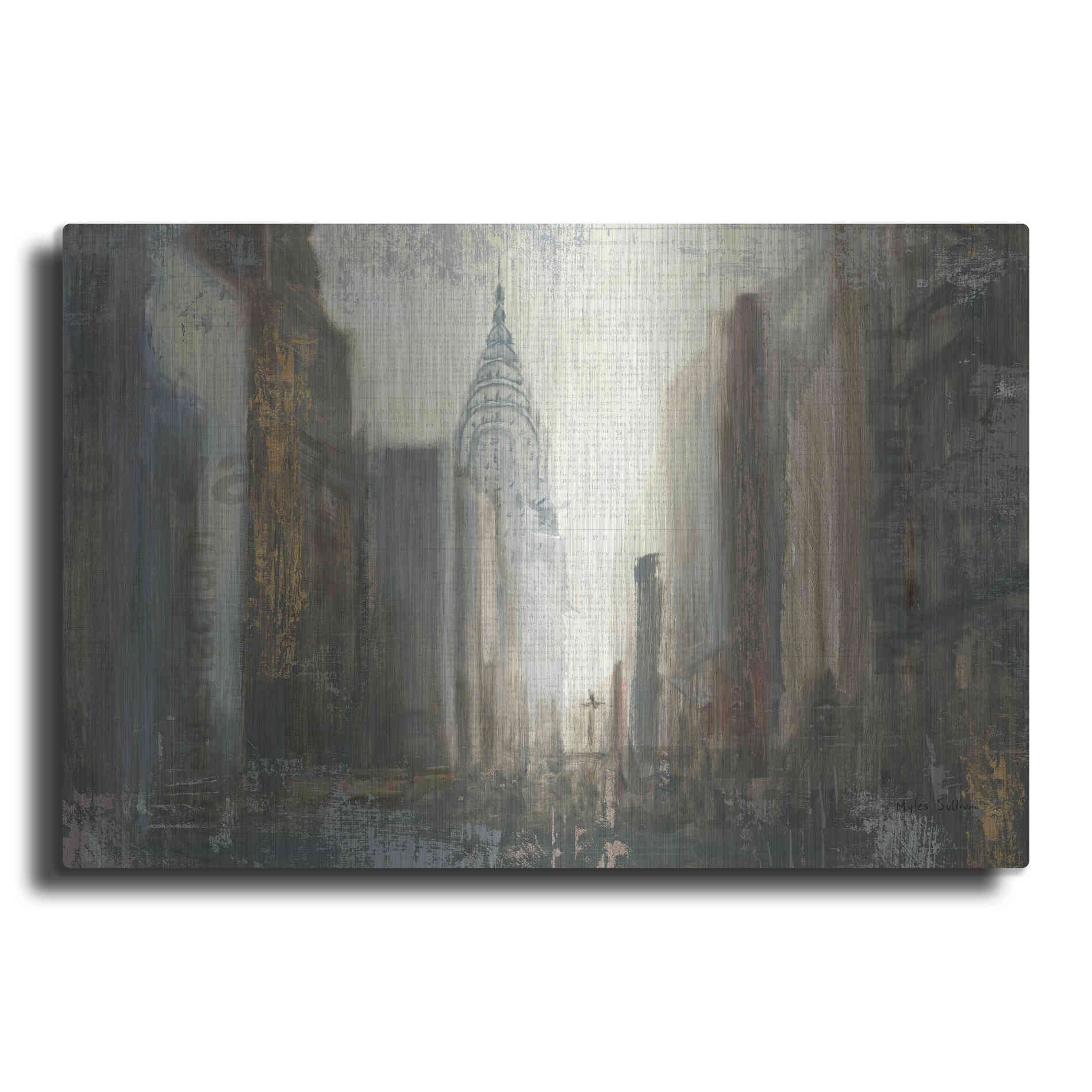 Luxe Metal Art 'Urban Movement' by Myles Sullivan, Metal Wall Art