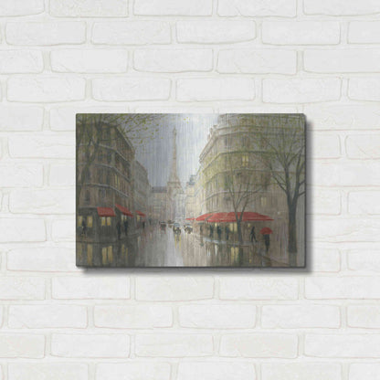 Luxe Metal Art 'Impression of Paris' by Myles Sullivan, Metal Wall Art,24x16