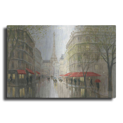 Luxe Metal Art 'Impression of Paris' by Myles Sullivan, Metal Wall Art