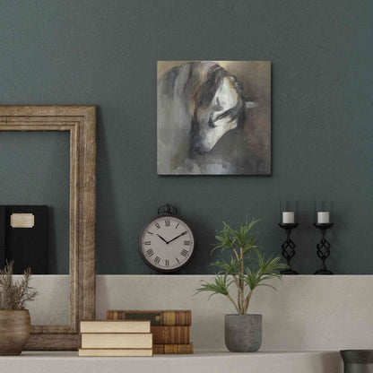 Luxe Metal Art 'Classical Horse' by Marilyn Hageman, Metal Wall Art,12x12