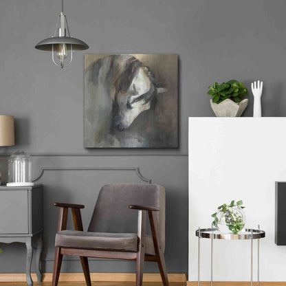 Luxe Metal Art 'Classical Horse' by Marilyn Hageman, Metal Wall Art,24x24