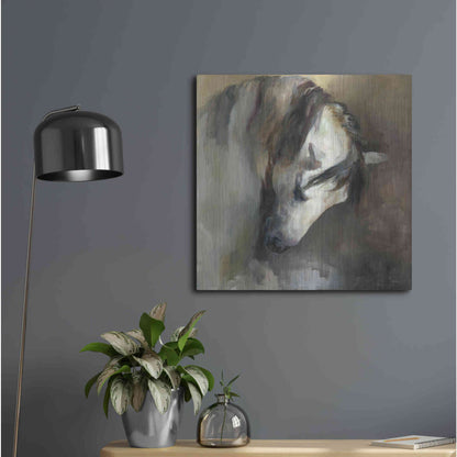 Luxe Metal Art 'Classical Horse' by Marilyn Hageman, Metal Wall Art,24x24