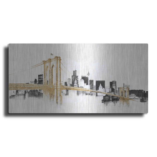 Luxe Metal Art 'Skyline Crossings' by Avery Tillmon, Metal Wall Art,2:1 L