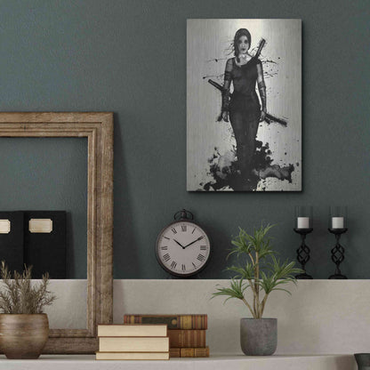 Luxe Metal Art 'Onna Bugeisha' by Nicklas Gustafsson, Metal Wall Art,12x16