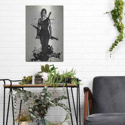 Luxe Metal Art 'Onna Bugeisha' by Nicklas Gustafsson, Metal Wall Art,12x16
