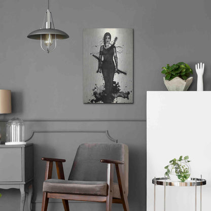 Luxe Metal Art 'Onna Bugeisha' by Nicklas Gustafsson, Metal Wall Art,16x24