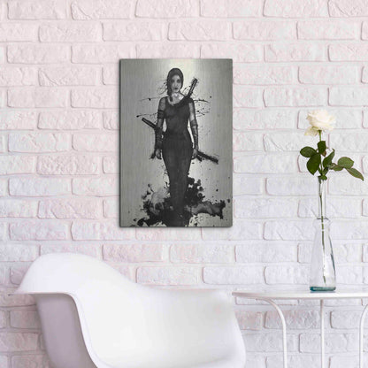 Luxe Metal Art 'Onna Bugeisha' by Nicklas Gustafsson, Metal Wall Art,16x24