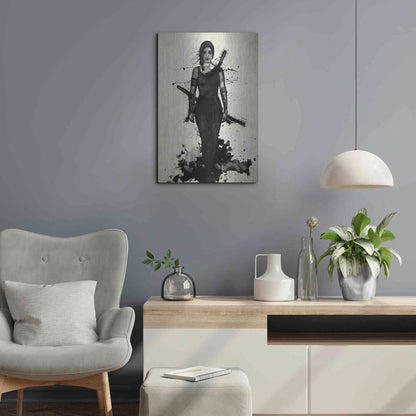 Luxe Metal Art 'Onna Bugeisha' by Nicklas Gustafsson, Metal Wall Art,16x24