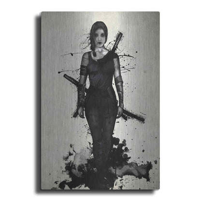 Luxe Metal Art 'Onna Bugeisha' by Nicklas Gustafsson, Metal Wall Art