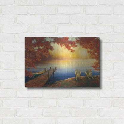 Luxe Metal Art 'Autumn Glow' by Julia Purinton, Metal Wall Art,24x16