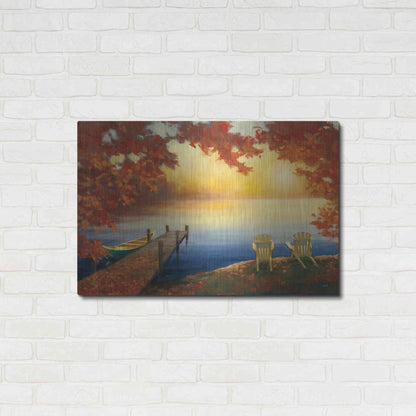 Luxe Metal Art 'Autumn Glow' by Julia Purinton, Metal Wall Art,36x24