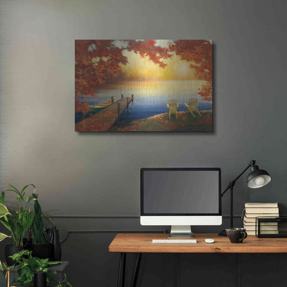 Luxe Metal Art 'Autumn Glow' by Julia Purinton, Metal Wall Art,36x24