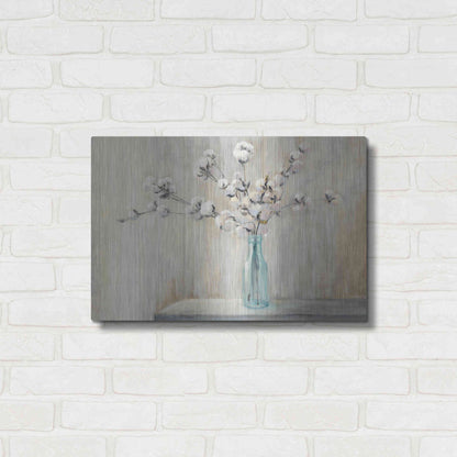 Luxe Metal Art 'Cotton Bouquet' by Julia Purinton, Metal Wall Art,24x16