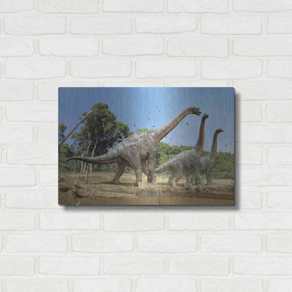 Luxe Metal Art 'Brachiosaurus', Metal Wall Art,24x16