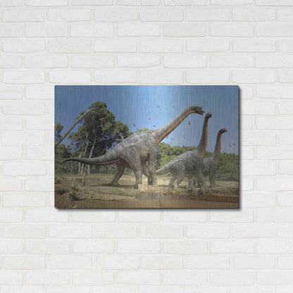 Luxe Metal Art 'Brachiosaurus', Metal Wall Art,36x24