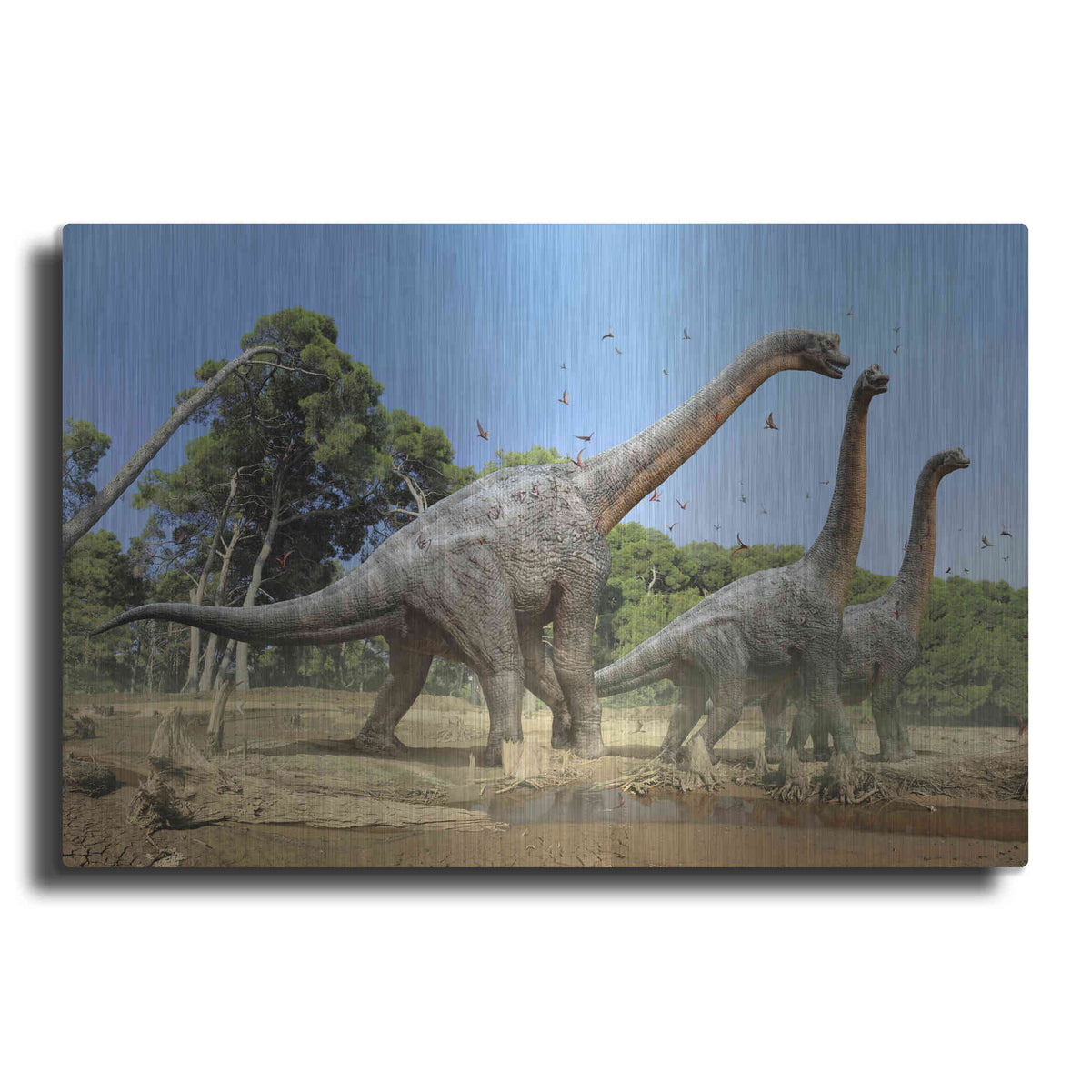 Luxe Metal Art 'Brachiosaurus', Metal Wall Art