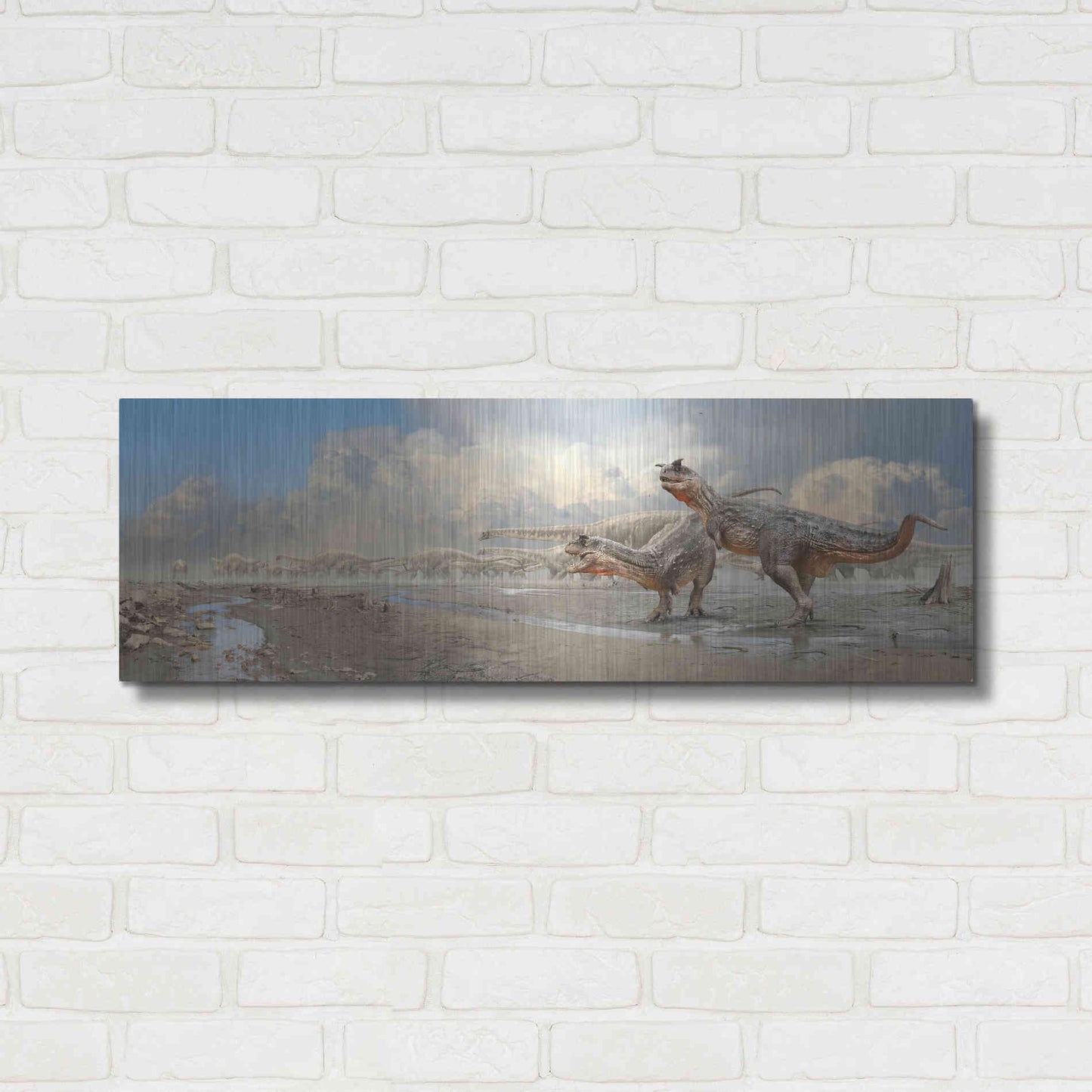 Luxe Metal Art 'Brothers in Blood', Metal Wall Art,36x12