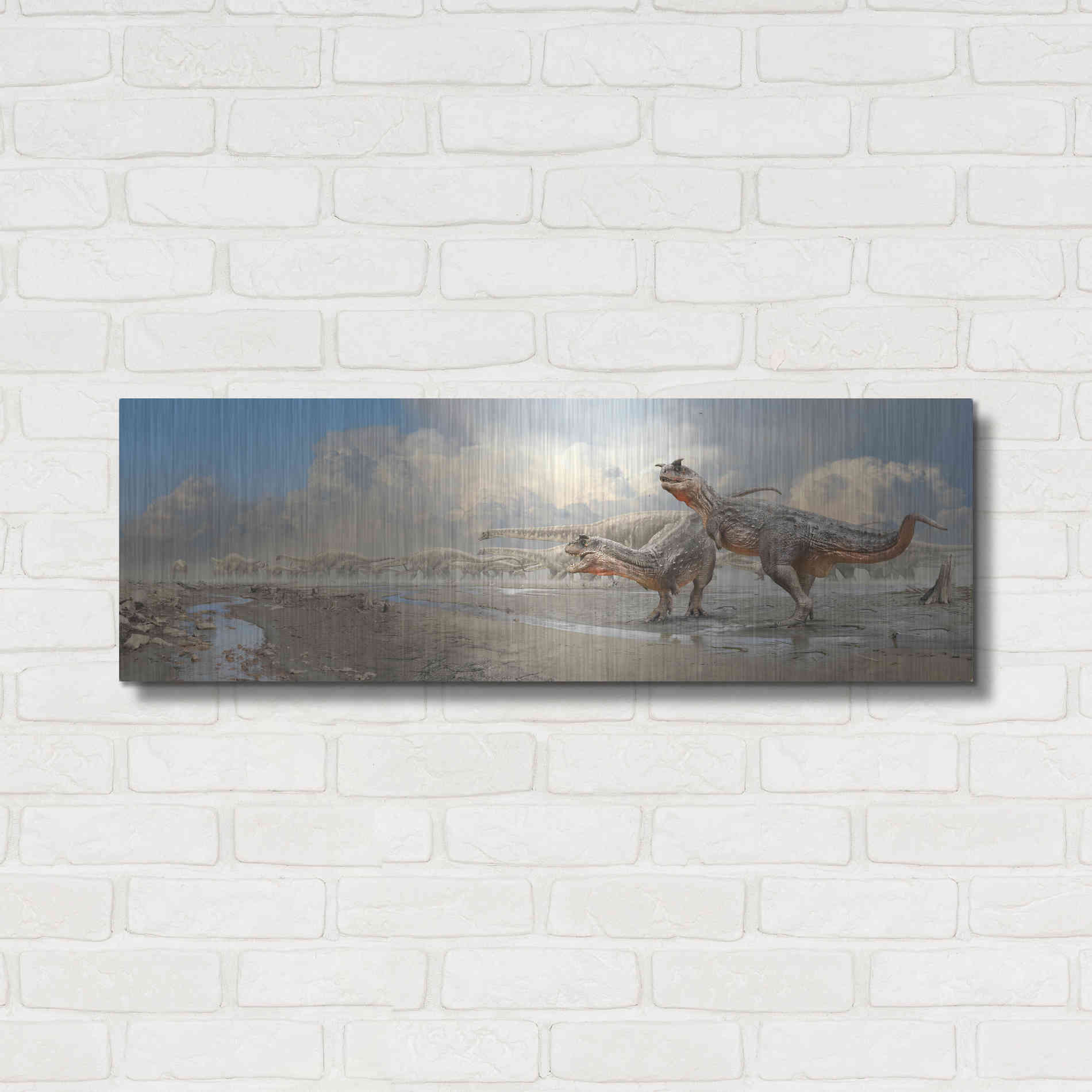 Luxe Metal Art 'Brothers in Blood', Metal Wall Art,36x12