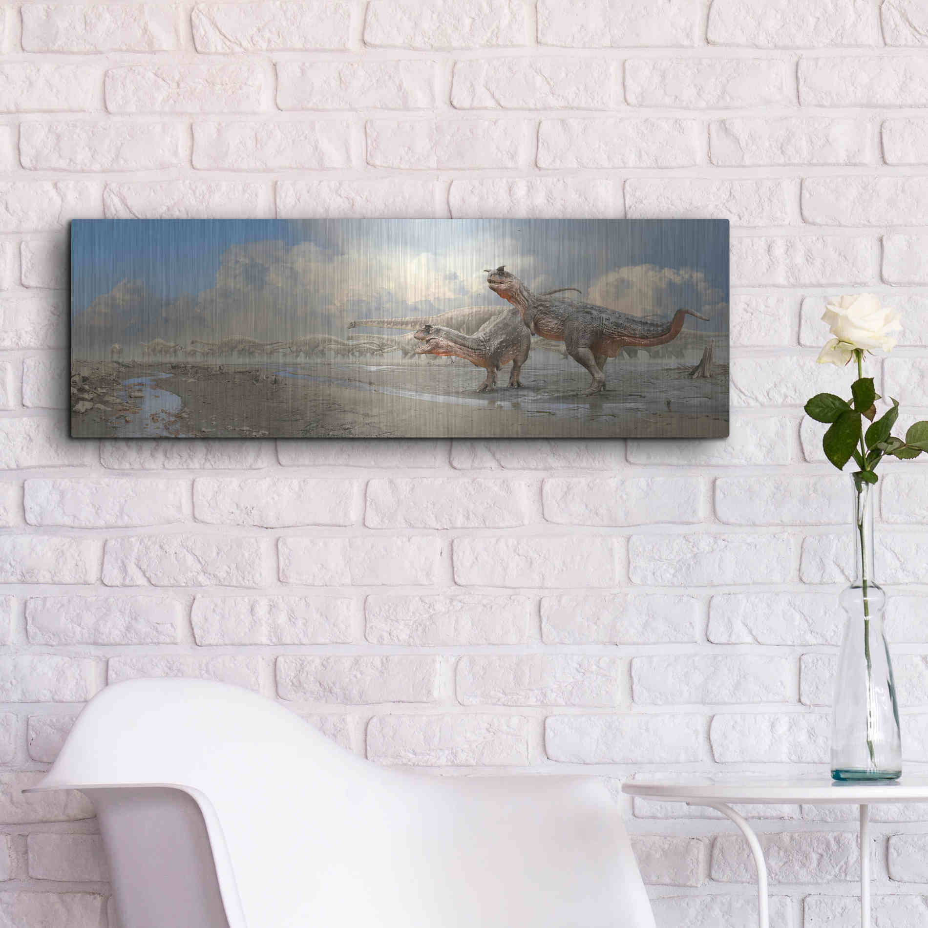 Luxe Metal Art 'Brothers in Blood', Metal Wall Art,36x12