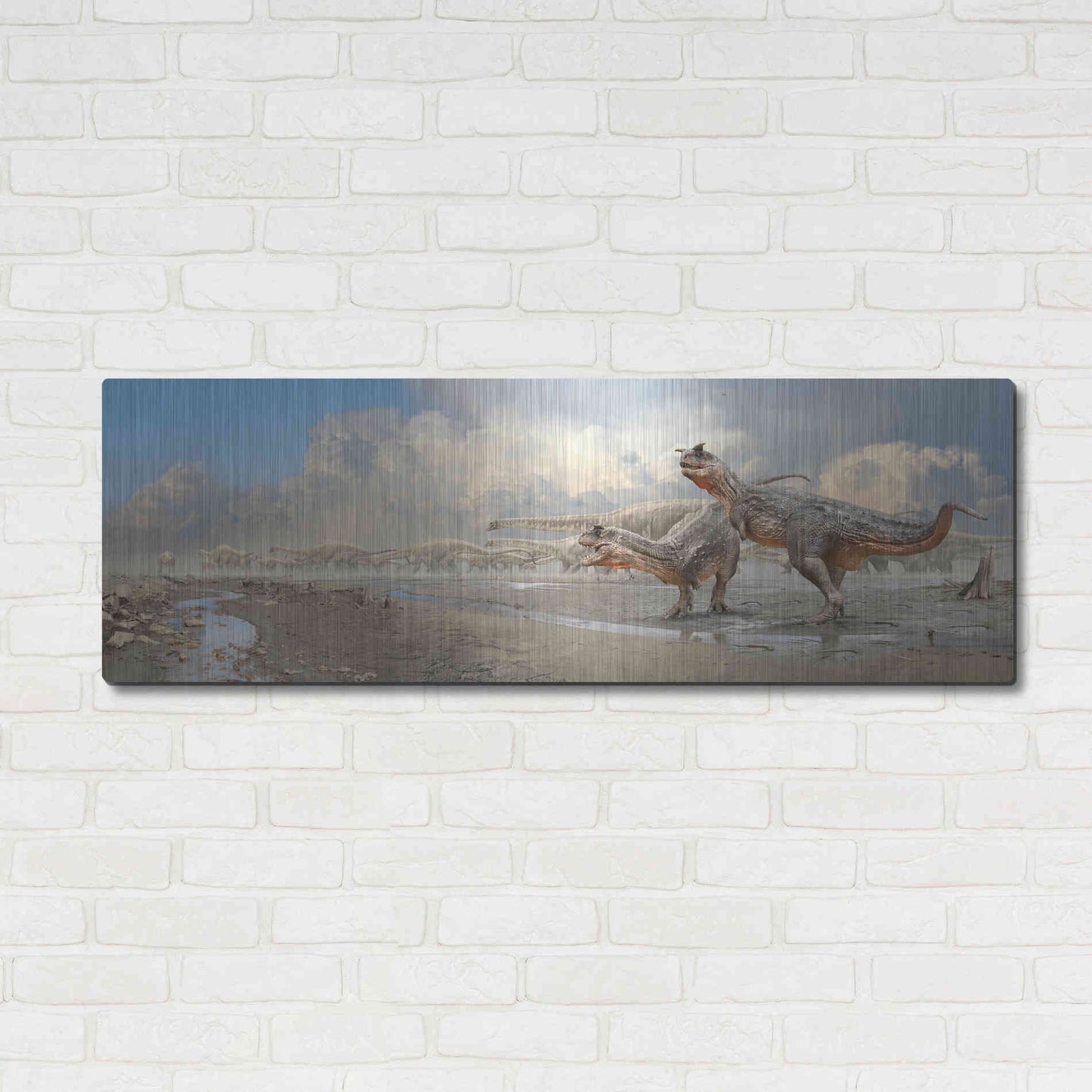 Luxe Metal Art 'Brothers in Blood', Metal Wall Art,48x16