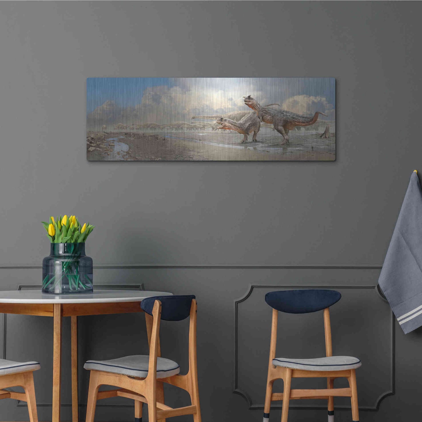 Luxe Metal Art 'Brothers in Blood', Metal Wall Art,48x16