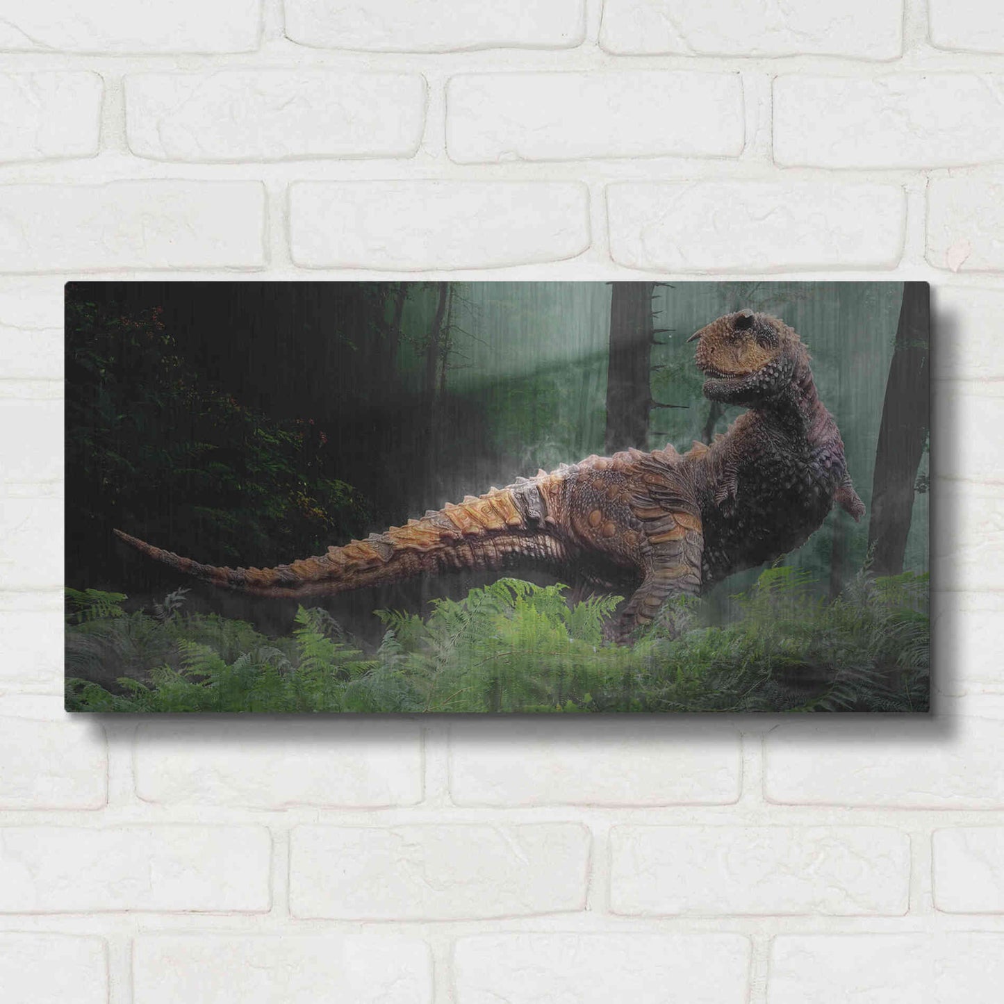 Luxe Metal Art 'Carnotaurus', Metal Wall Art,24x12