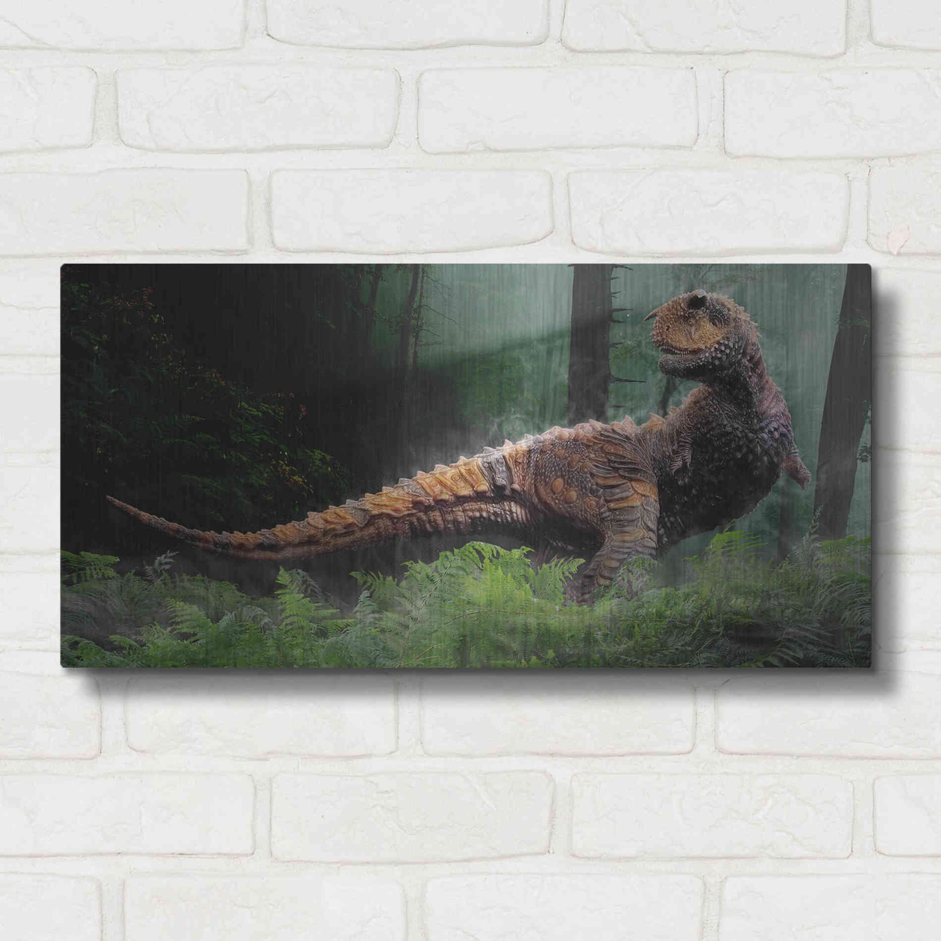 Luxe Metal Art 'Carnotaurus', Metal Wall Art,24x12