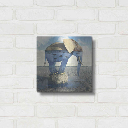 Luxe Metal Art 'Drinking Problem' by Cynthia Decker, Metal Wall Art,12x12