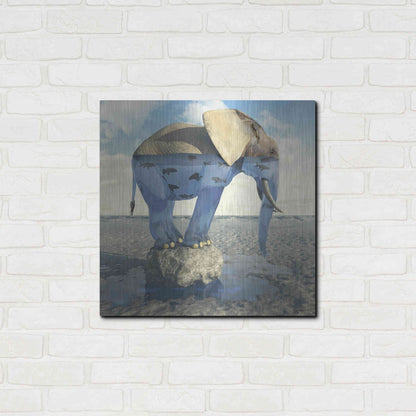 Luxe Metal Art 'Drinking Problem' by Cynthia Decker, Metal Wall Art,24x24